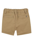 Shorts per neonato Boss Kids beige con bottoni - Rubino Kids