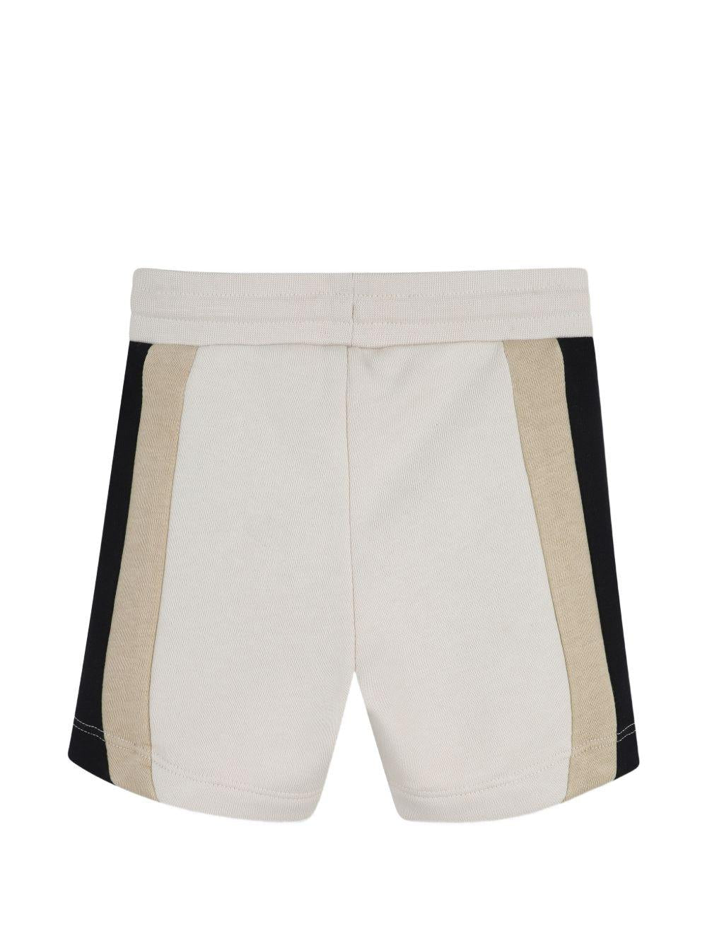 Shorts per neonato Boss Kids bianco crema con coulisse - Rubino Kids