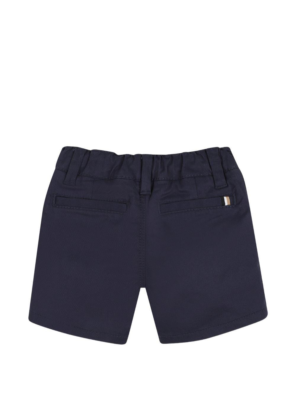Shorts per neonato Boss Kids blu con bottoni - Rubino Kids