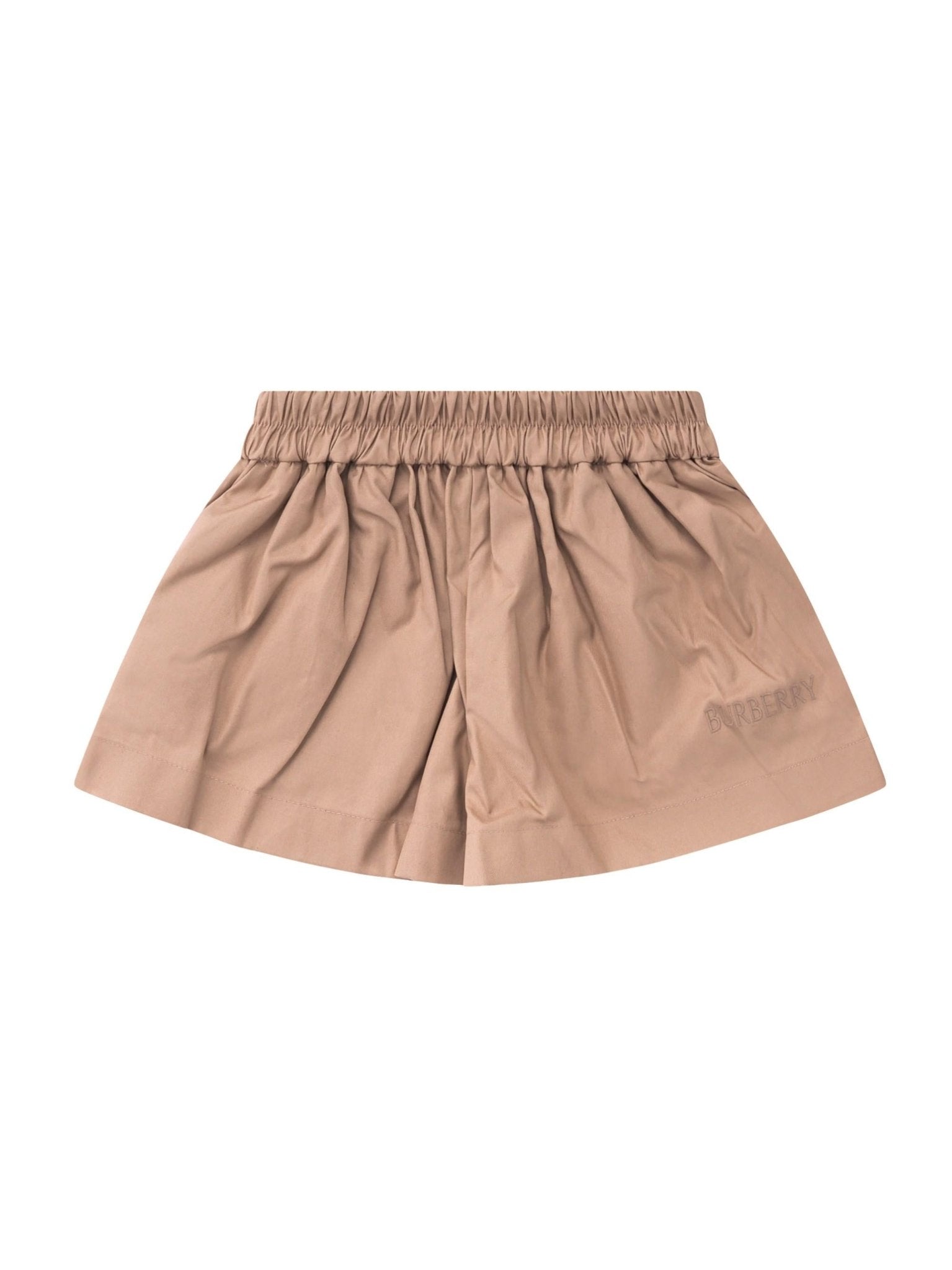 Shorts per neonato Burberry Kids beige con vita elasticizzata - Rubino Kids