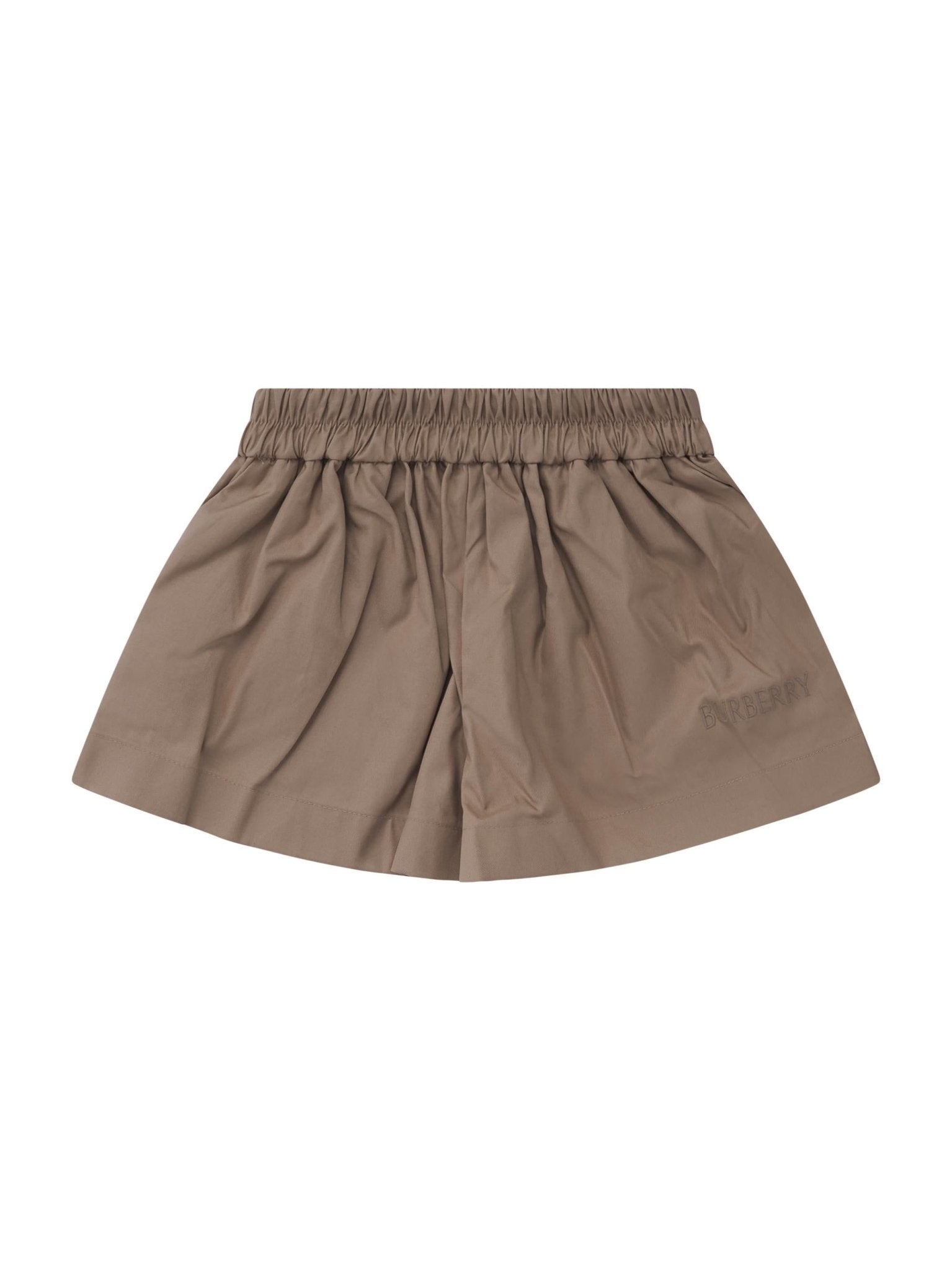 Shorts per neonato Burberry Kids beige con vita elasticizzata - Rubino Kids