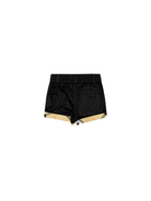 Shorts per neonato Burberry Kids nero con motivo Vintage Check - Rubino Kids
