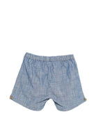 Shorts per neonato Donsje denim con vita elasticizzata - Rubino Kids