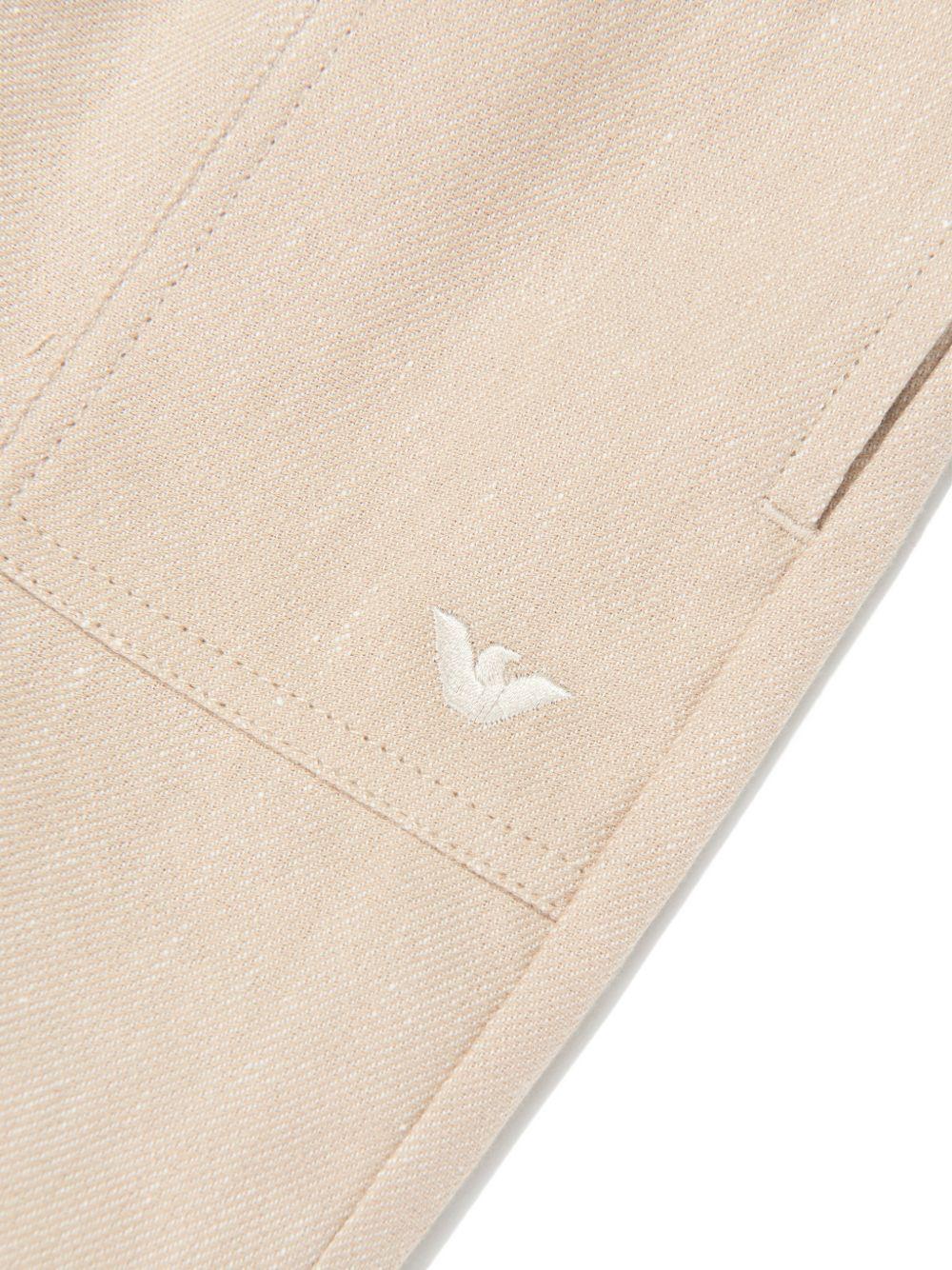 Shorts per neonato Emporio Armani Kids beige con vita elasticizzata - Rubino Kids