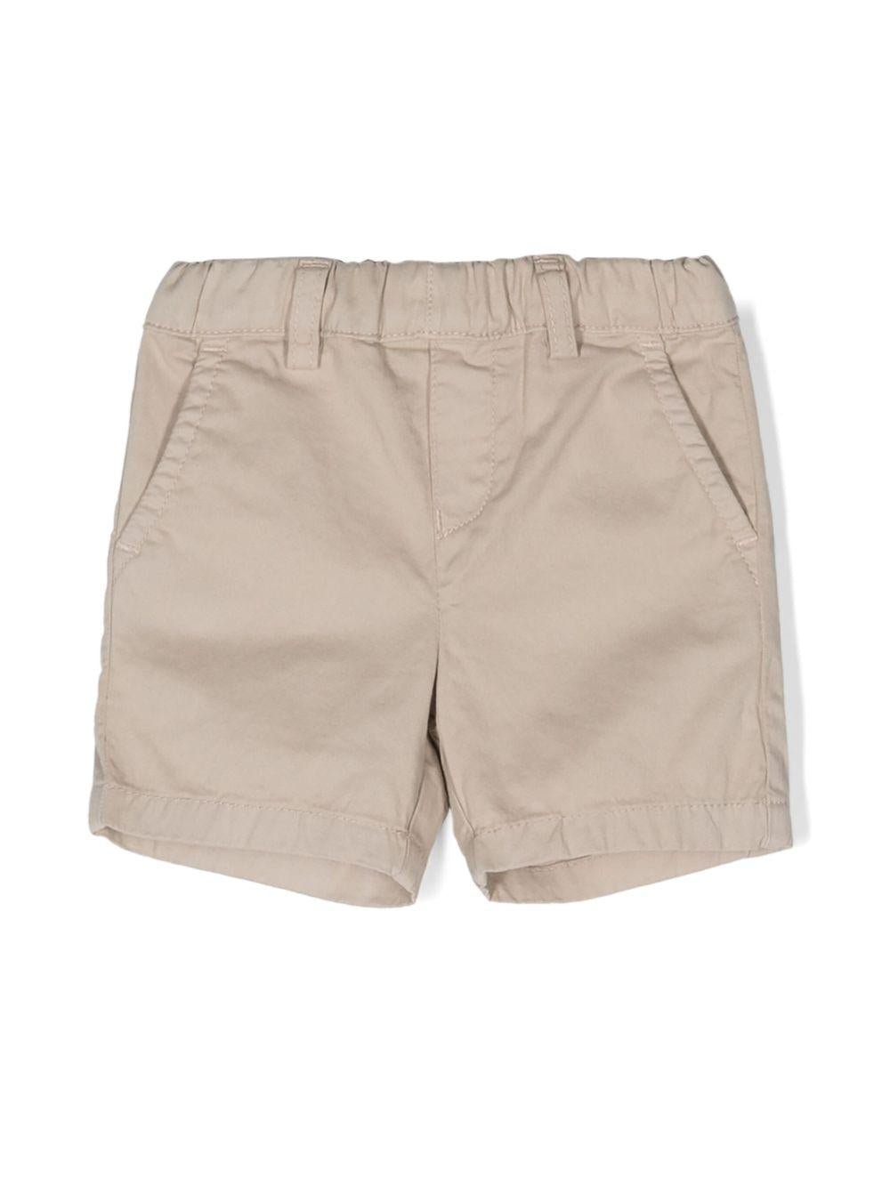 Shorts per neonato Emporio Armani Kids beige con vita elasticizzata - Rubino Kids