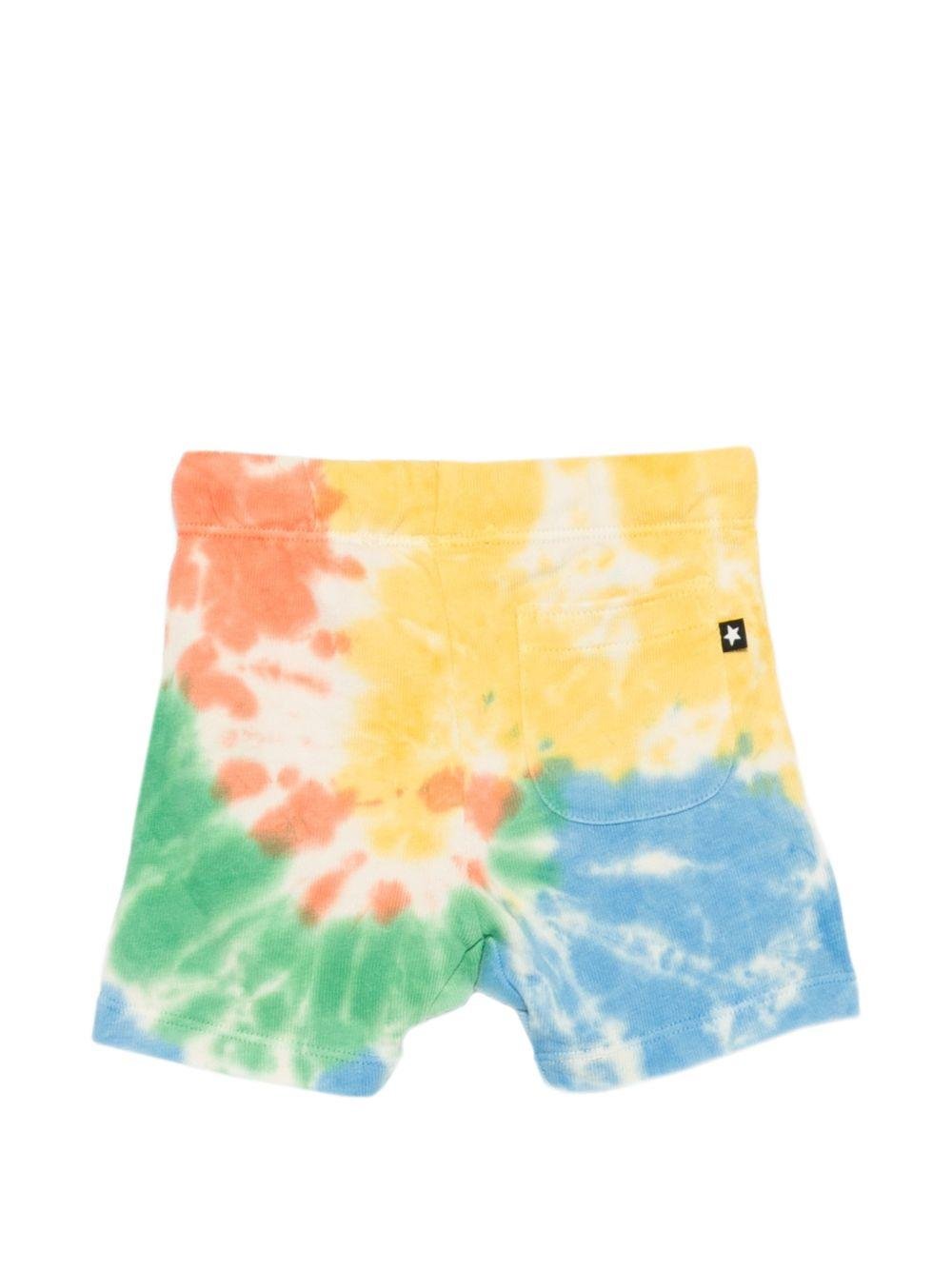 Shorts per neonato Molo multicolore con fantasia tie dye - Rubino Kids