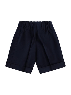 Baby Boy's Crippa Blue Shorts with Belt Loops