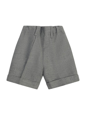Crippa Grey Baby Shorts with Belt Loops