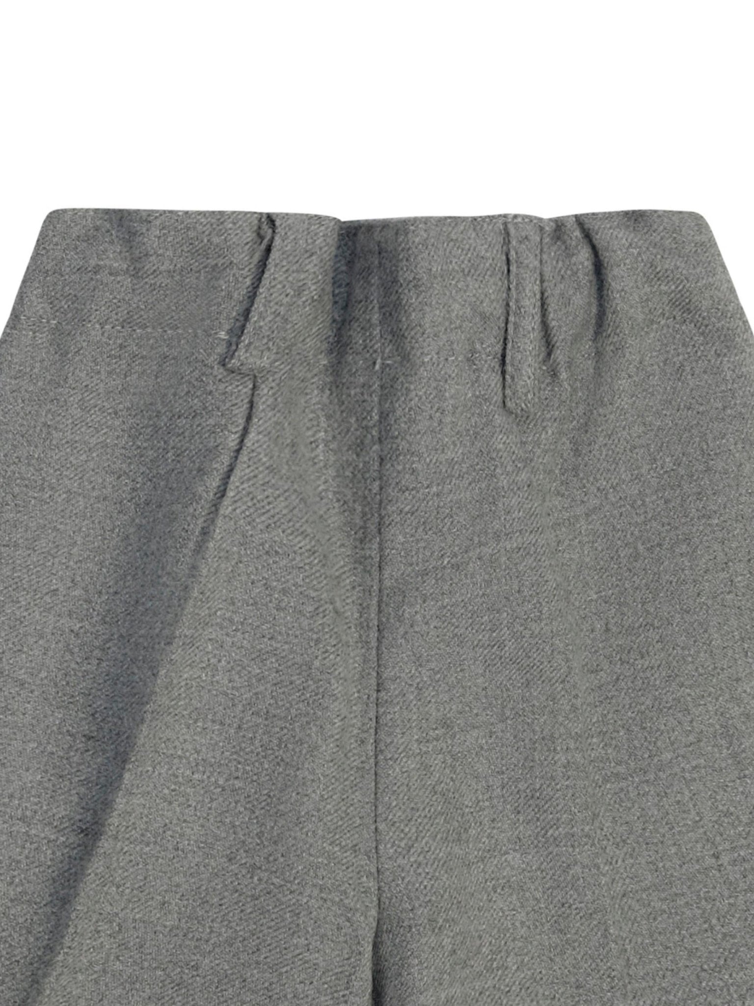 Shorts per neonato Paio Crippa grigio con passanti per cintura - Rubino Kids