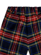 Shorts per neonato Paio Crippa multicolore con motivo scozzese - Rubino Kids