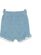 Shorts per neonato Paz Rodríguez blu con dettagli a occhiello - Rubino Kids