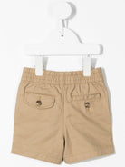 Shorts per neonato Polo Ralph Lauren Kids beige con caratteristico motivo Polo Pony - Rubino Kids