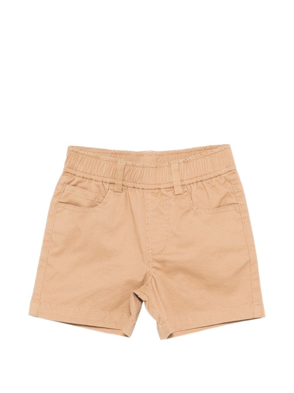Shorts per neonato Trussardi Jeans beige con passanti per cintura - Rubino Kids