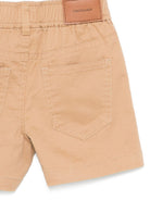 Shorts per neonato Trussardi Jeans beige con passanti per cintura - Rubino Kids