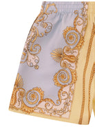 Shorts per neonato Versace Kids bianco con decorazioni oro - Rubino Kids