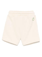 Shorts sportivi per neonato TRUSSARDI JUNIOR beige con logo - Rubino Kids