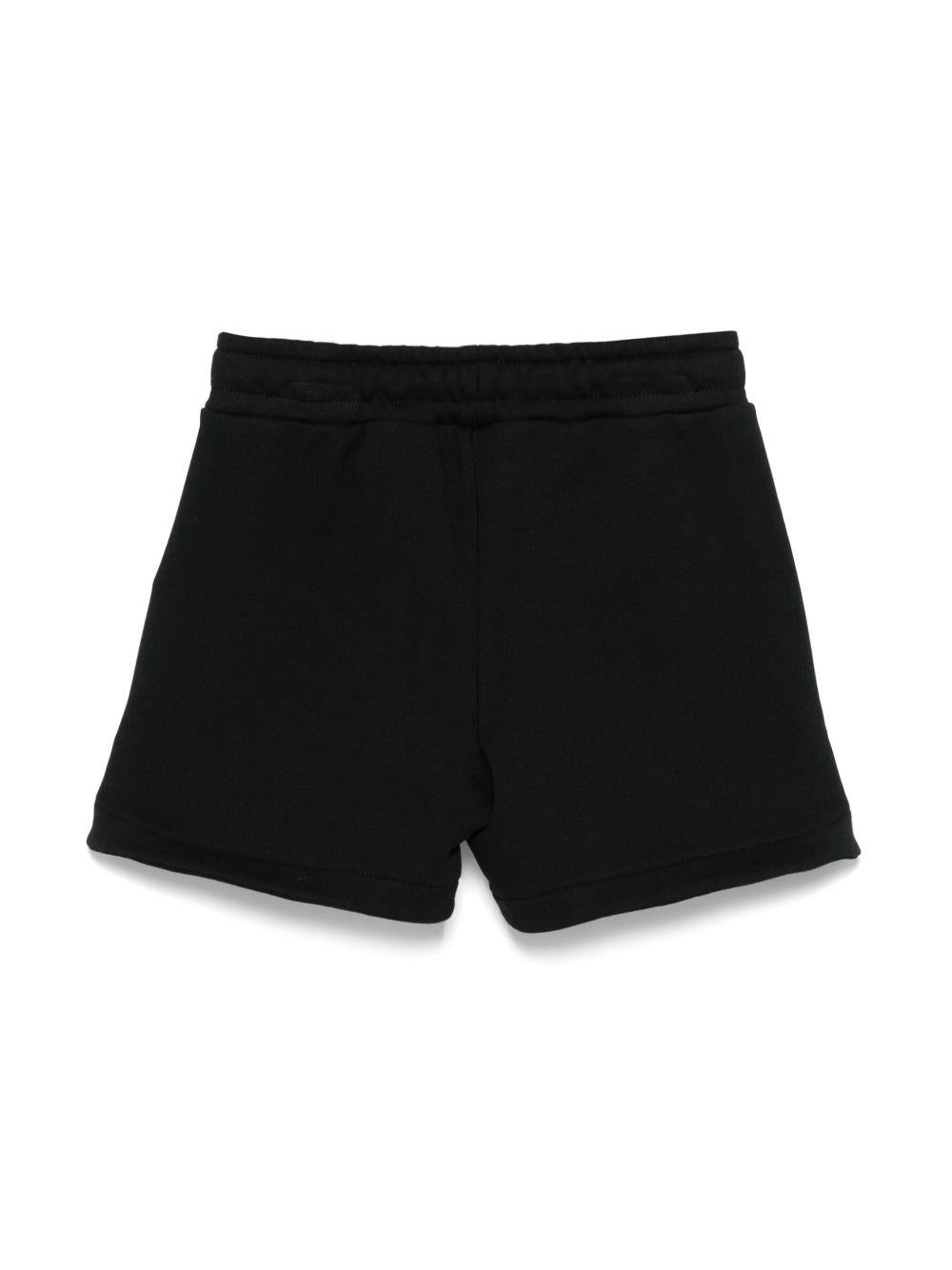 Shorts Teddy Bear con stampa per bambina Moschino Kids nero con orlo curvo - Rubino Kids