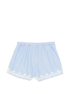 Shorts Vally per neonata Louise Misha azzurri con ricamo floreale - Rubino Kids