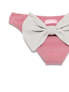 Slip bikini Madame per bambina MC2 Saint Barth Kids rosa con dettaglio fiocco - Rubino Kids
