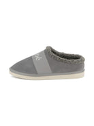 Slippers per bambina Chloé Kids grigie con scritta con logo - Rubino Kids
