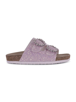 Slippers per bambina Monnalisa rosa con fibbia