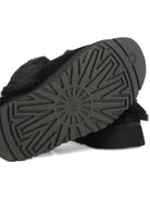 Slippers per bambina UGG Kids Disquette nero con finitura in pelliccia sintetica - Rubino Kids