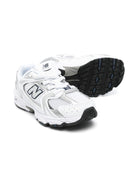Sneakers 530 per bambini New Balance Kids bianche con inserti grigi - Rubino Kids