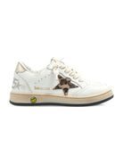 Sneakers Ballstar per bambino Golden Goose Kids bianche con applicazione a stella - Rubino Kids