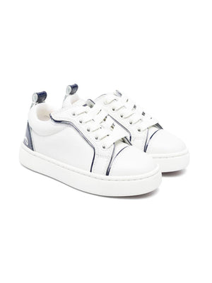 Christian Louboutin Kids Funnyto Sneakers for Children in White with Inserts
