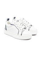 Sneakers Funnyto per bambini Christian Louboutin Kids bianco con inserti - Rubino Kids