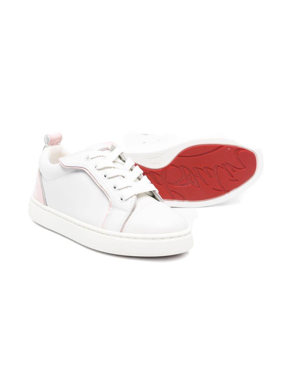 Sneakers Funnyto per bambini Christian Louboutin Kids bianco con inserti - Rubino Kids