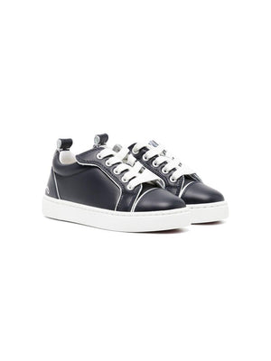 Christian Louboutin Kids Funnyto Sneakers in Blue with Inserts