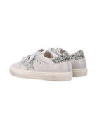 Sneakers May School per bambina Golden Goose Kids grigio con dettagli glitter - Rubino Kids