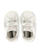 Sneakers Old School per neonati Golden Goose Kids bianche con decorazione stella - Rubino Kids