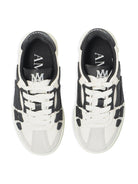 Sneakers Pacific Bones per bambino Amiri Kids bianche e nere con suola in rilievo - Rubino Kids