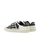 Sneakers Pacific Bones per bambino Amiri Kids bianche e nere con suola in rilievo - Rubino Kids