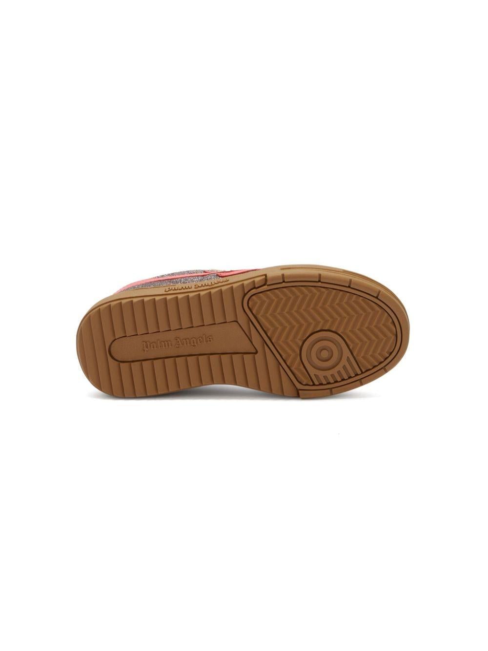 Sneakers Palm Beach University per bambina Palm Angels Kids argento con suola in gomma - Rubino Kids