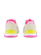 Sneakers per bambina Billieblush beige con inserti fucsia - Rubino Kids