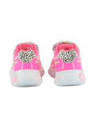 Sneakers per bambina Billieblush rosa con inserti animalier - Rubino Kids