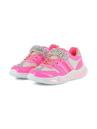 Sneakers per bambina Billieblush rosa con inserti animalier - Rubino Kids