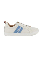 Sneakers per bambina Chloé Kids bianche con toppa con logo - Rubino Kids