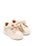 Sneakers per bambina Donsje Lexley beige con volant - Rubino Kids