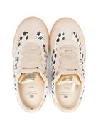 Sneakers per bambina Elisabetta Franchi La Mia Bambina beige con dettagli animalier - Rubino Kids