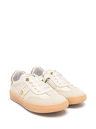 Sneakers per bambina Elisabetta Franchi La Mia Bambina beige con placca logo - Rubino Kids