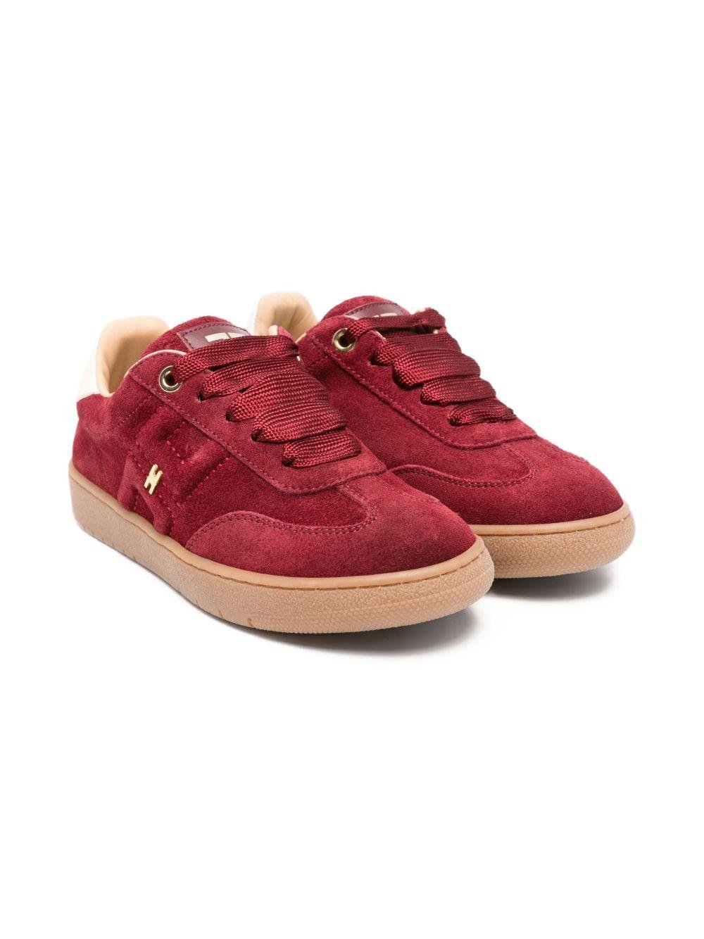 Sneakers per bambina Elisabetta Franchi La Mia Bambina rosse con dettaglio logo - Rubino Kids