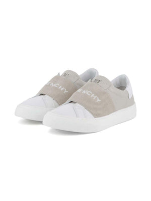 Sneakers per bambina Givenchy Kids beige con scritta con logo
