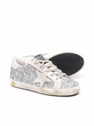Sneakers per bambina Golden Goose Kids argento con glitter - Rubino Kids