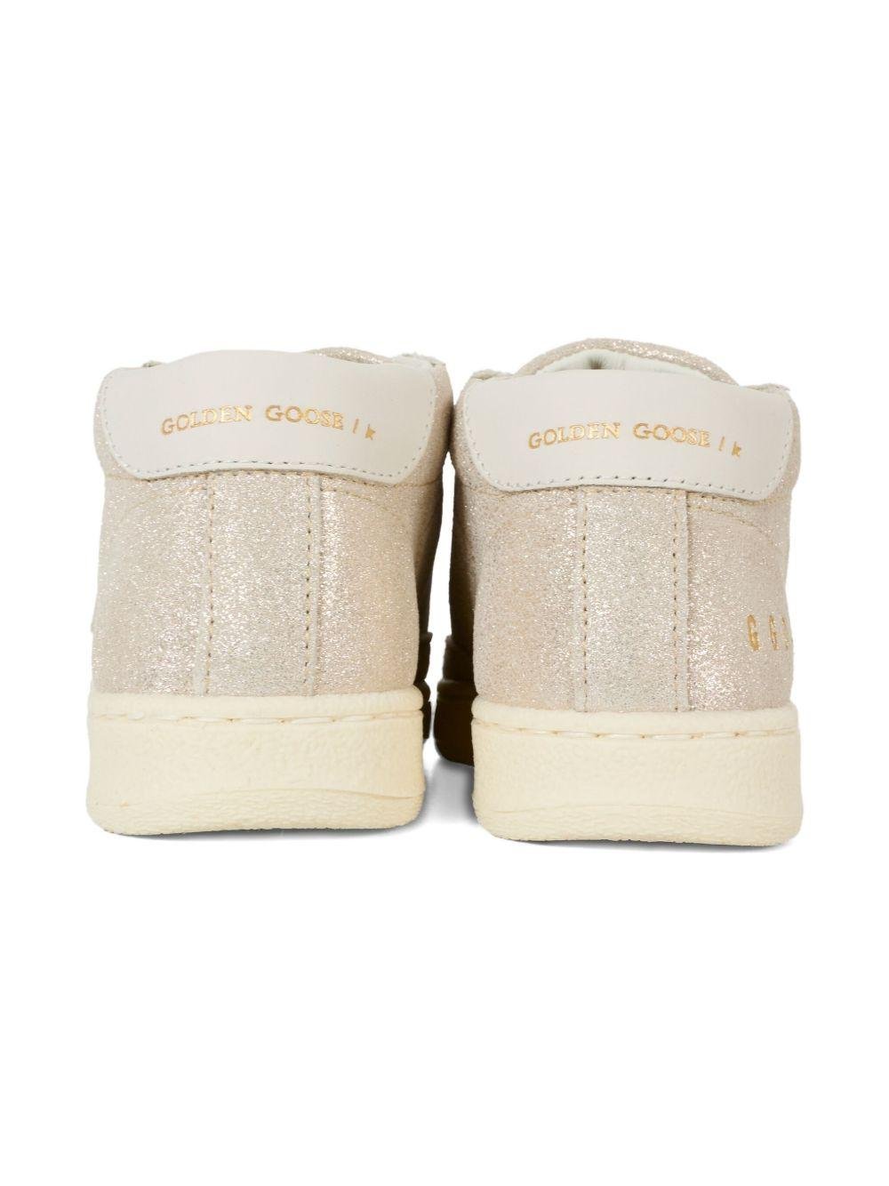 Sneakers per bambina Golden Goose Kids Glitter Stars rosa con effetto glitter - Rubino Kids