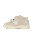 Sneakers per bambina Golden Goose Kids Glitter Stars rosa con effetto glitter - Rubino Kids