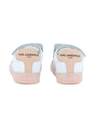 Sneakers per bambina Karl Lagerfeld Kids bianche con cinturino applicato - Rubino Kids